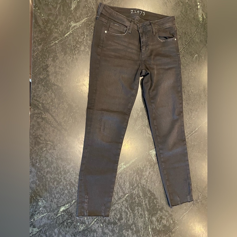 Zara 1975 black cropped jeans
